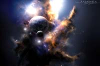 galaxia hecha en photoshop