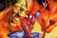 spiderman bailando disco mientras piensa en el duende verde