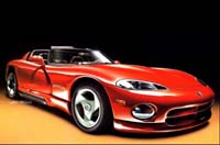 viper rojo descapotable y encerado